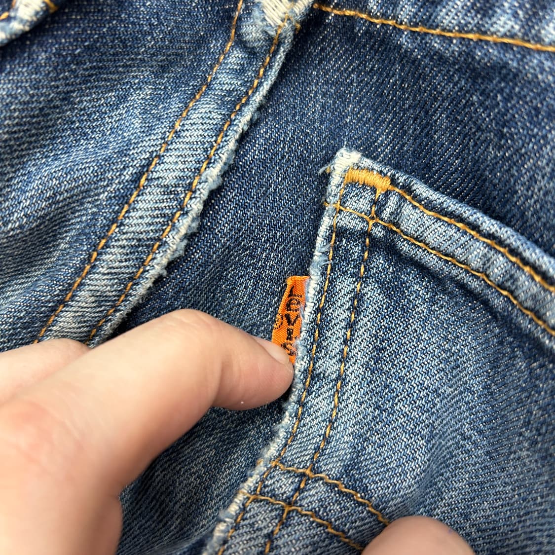 리바이스 오렌지탭 617 레더니 데님팬츠(32) 상품이미지8