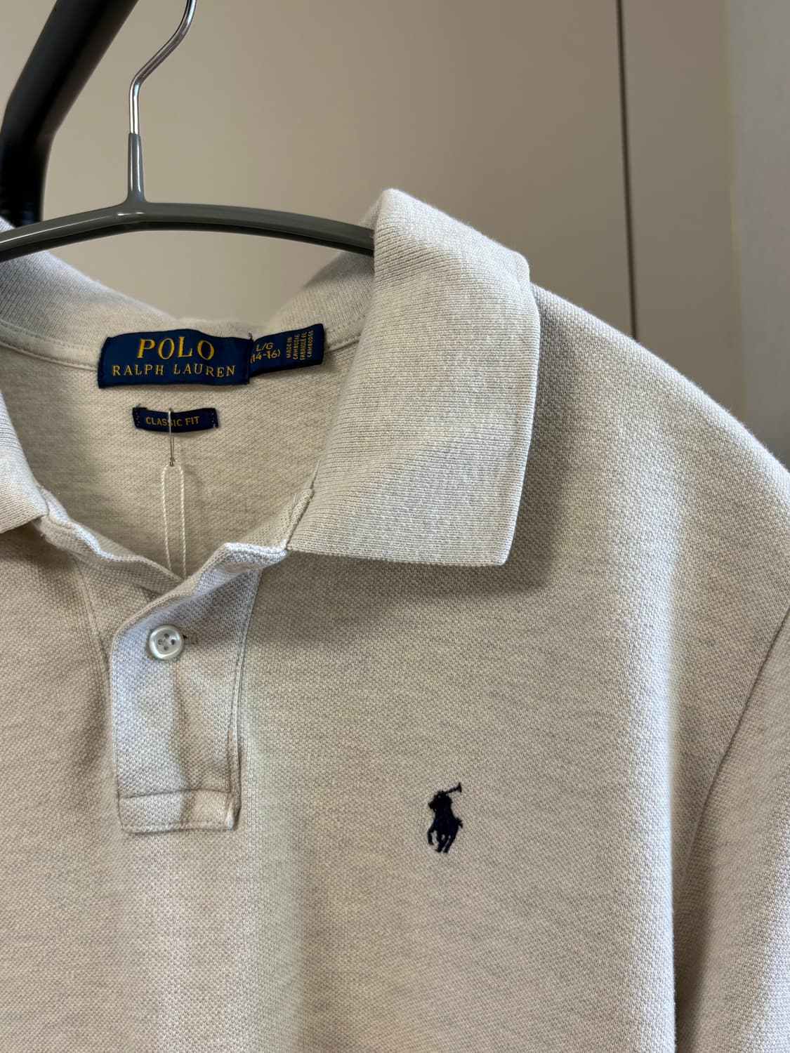 POLO Oatmeal collar T 상품이미지2