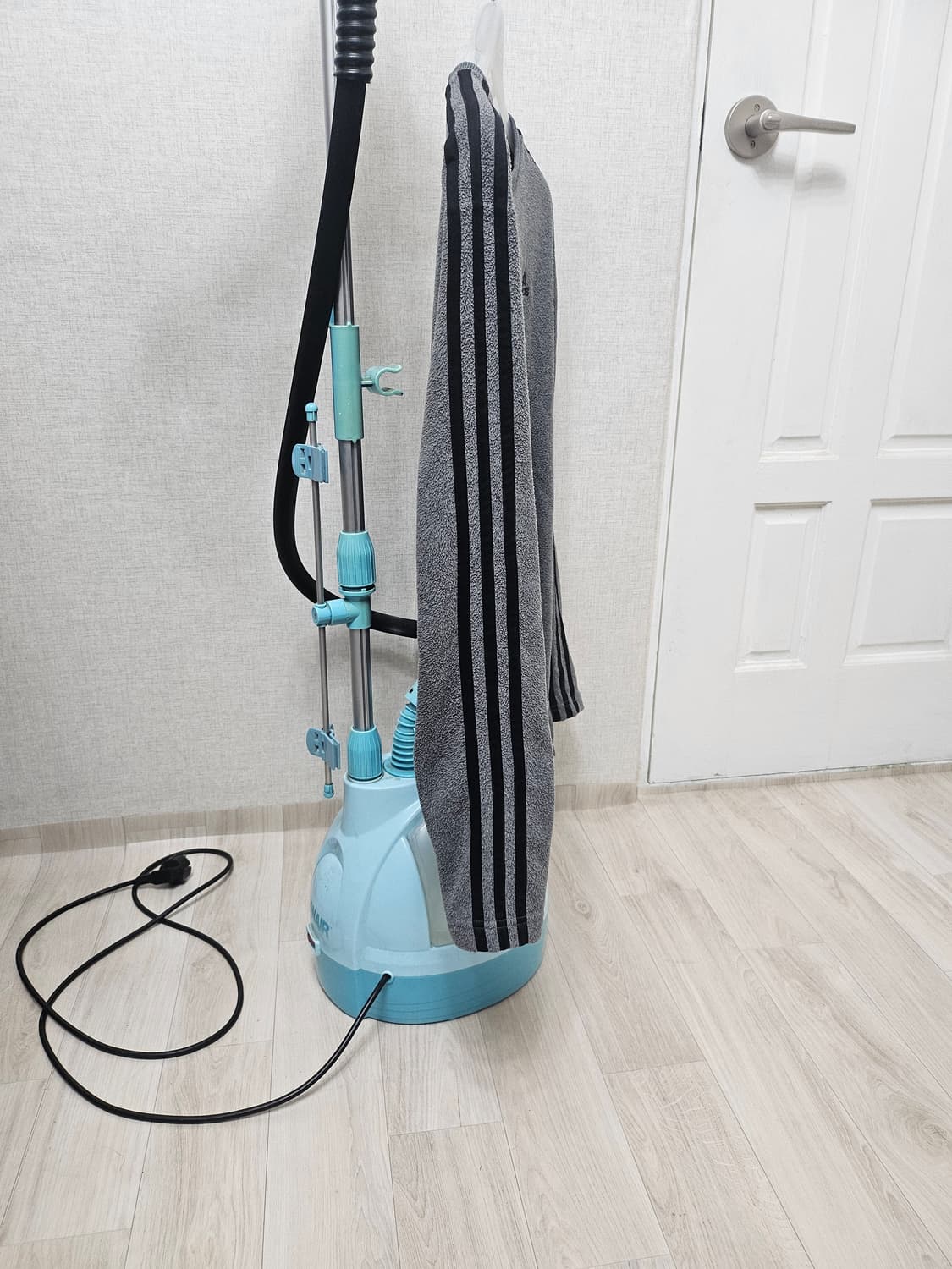 (100~105)L ☆초희귀☆ 아디다스 [차콜그레이검정] 후리스맨투맨 상품이미지4