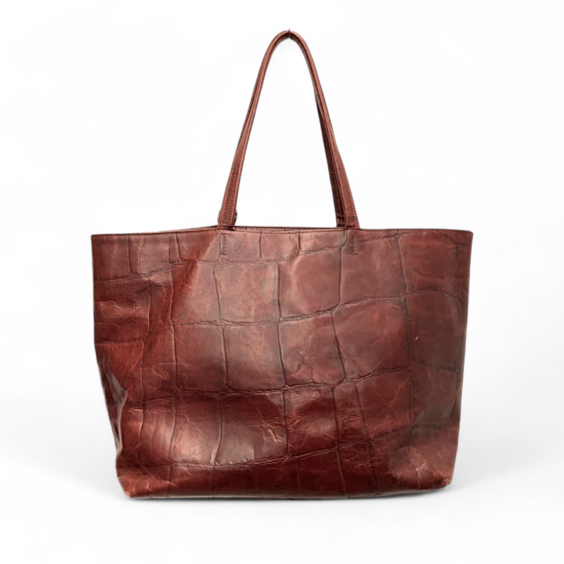 아니아리 빅스탬프 크로코 형압 레더 토트백 포터 매니아 추천 상품이미지2