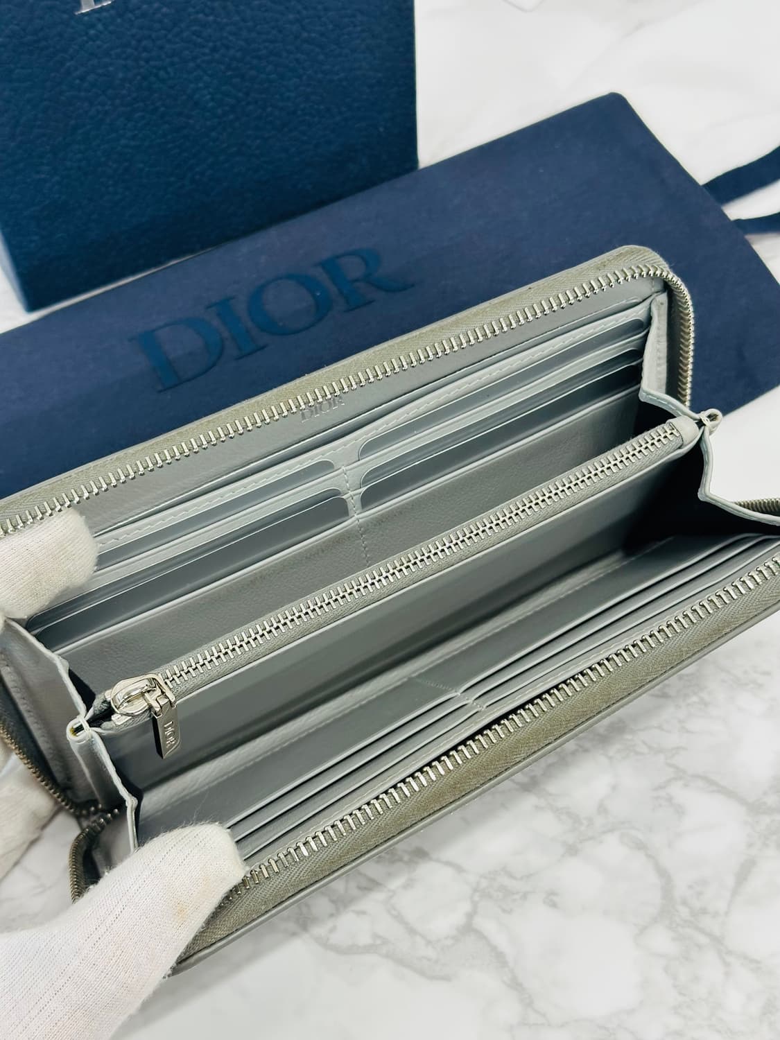 디올 다이아몬드 지퍼돌이 장지갑 상품이미지6