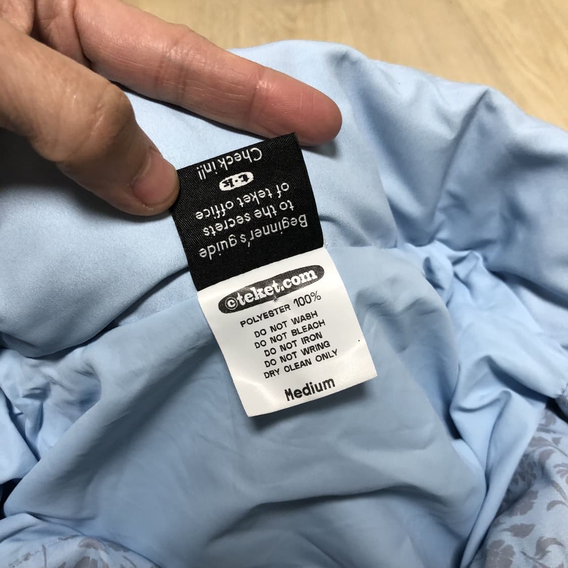 (M) 테켓 Teket Quaint 윈드 자켓 라이트 블루 테켓 자켓 상품이미지4