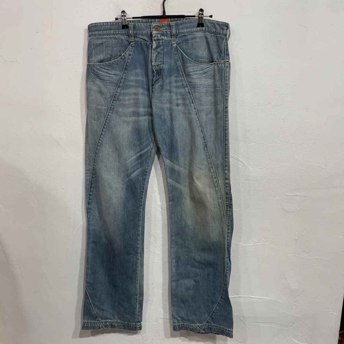 보스 워싱 디테일 데님 팬츠 상품이미지2