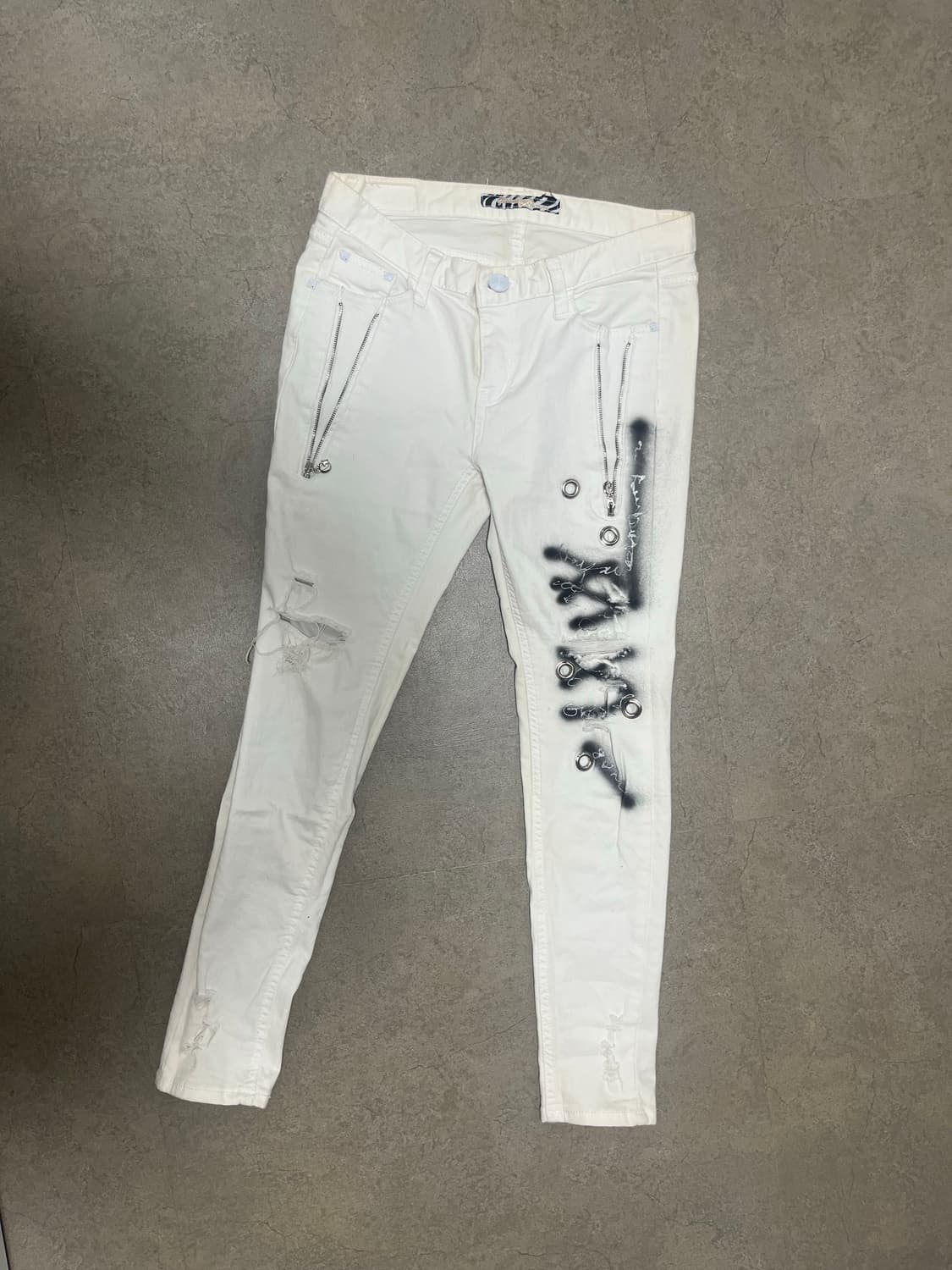 갸루 펑크 y2k 고딕 고스 매드펑크 락시크 바지 상품이미지1