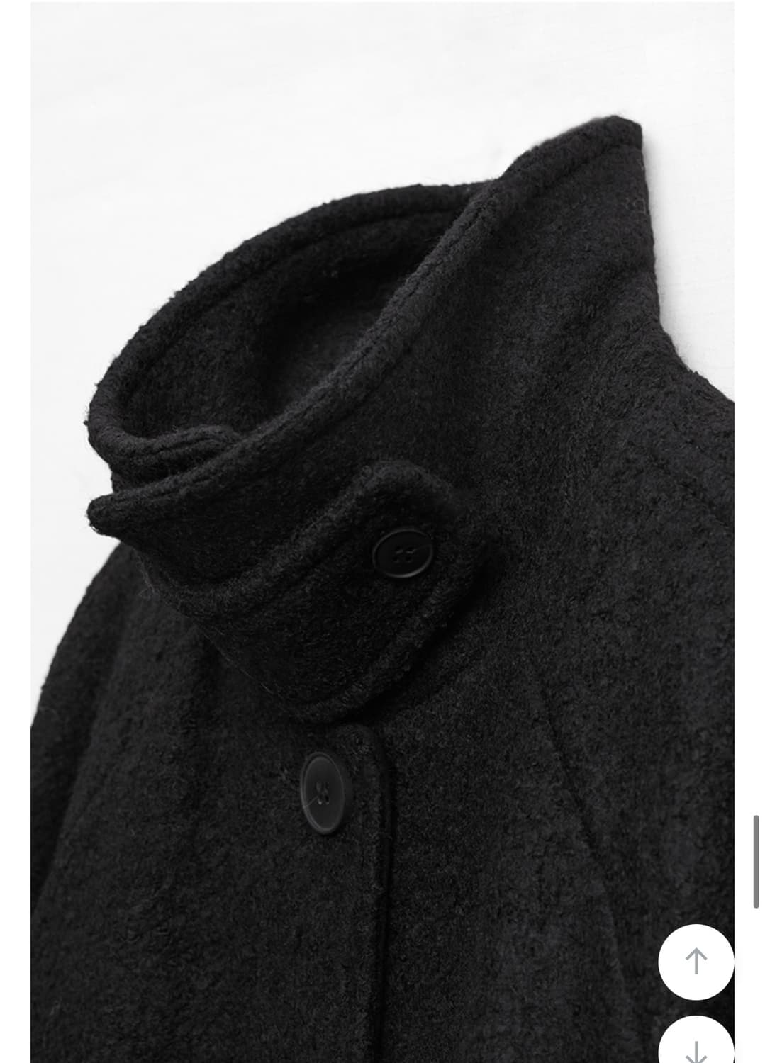 미쏘 하이넥 벨티드 하프 코트 상품이미지3