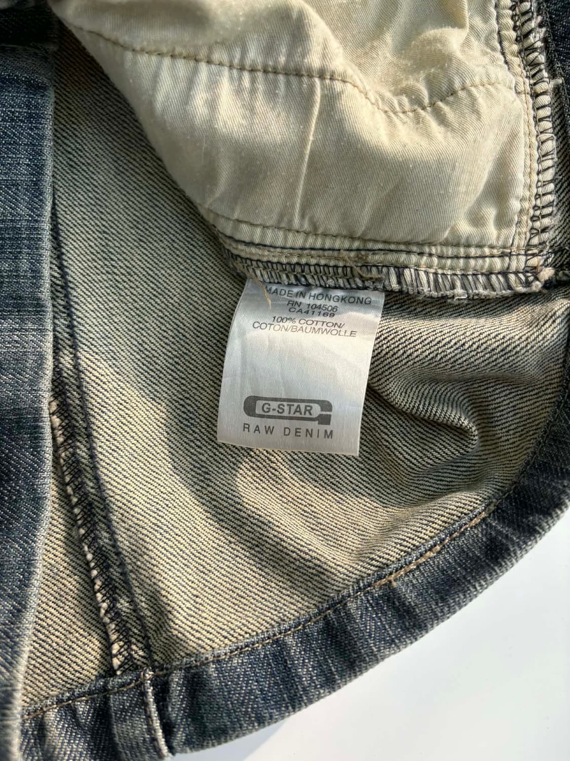 [M] 지스타 로우 Y2K 데님 바이커 바라쿠다 자켓 상품이미지5