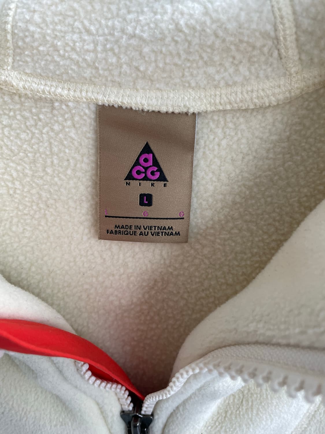 나이키 ACG 쉐르파 플리스 후드 라이트 크림 상품이미지5