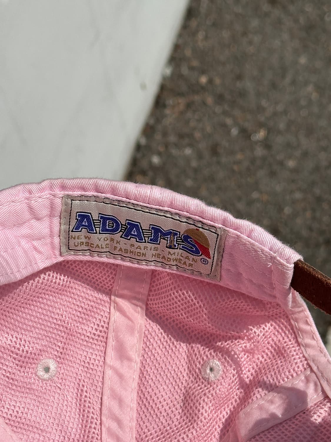 [F] ADAMS sigma kappa 로고 빈티지 핑크 볼캡 모자 상품이미지6
