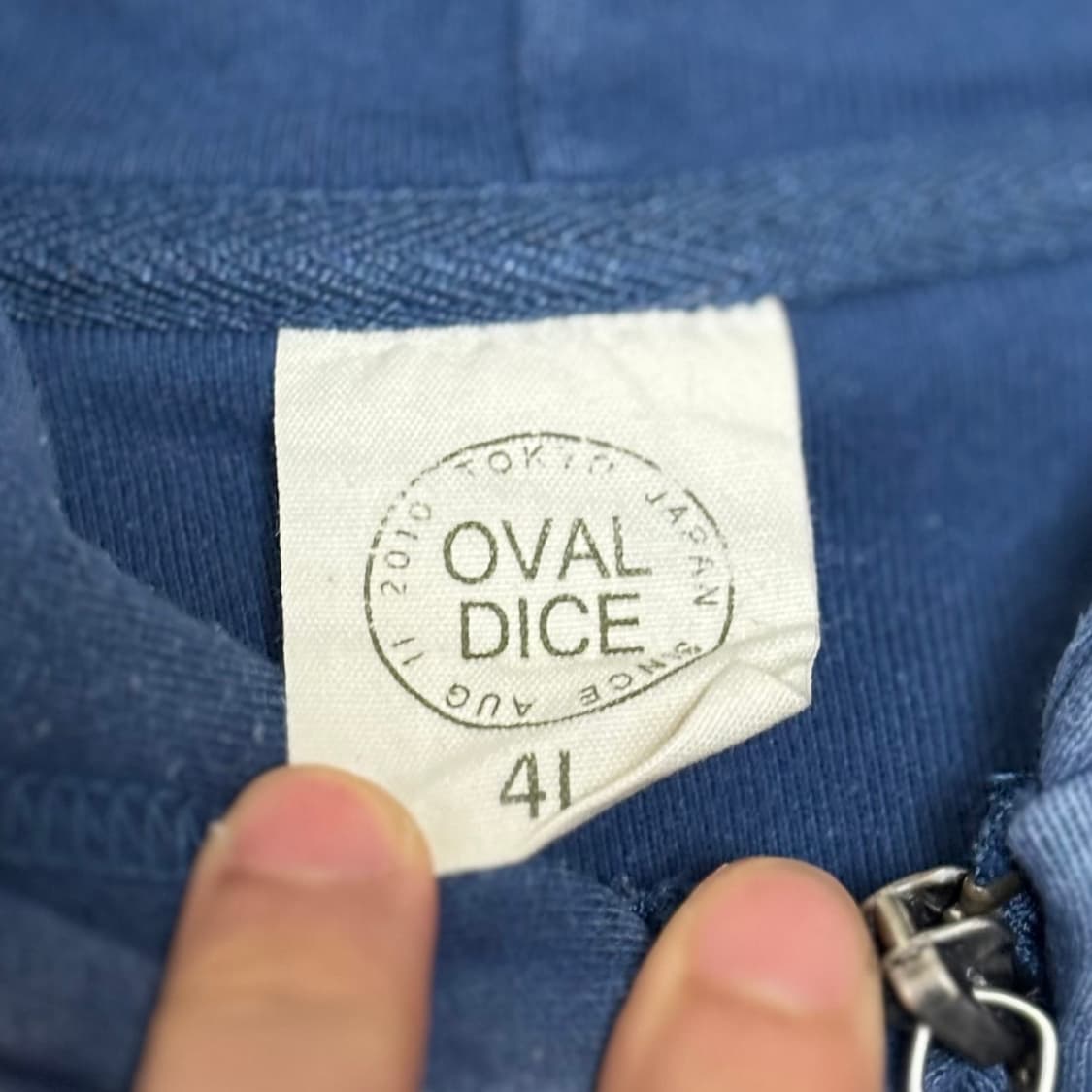 오발 다이스(OVAL DICE) NYC 피그먼트 다잉 빈티지 후드 집업 상품이미지3