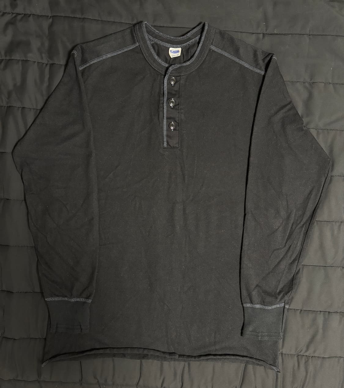 [XL]페로우즈 헨리넥 블랙색상 판매. 상품이미지1