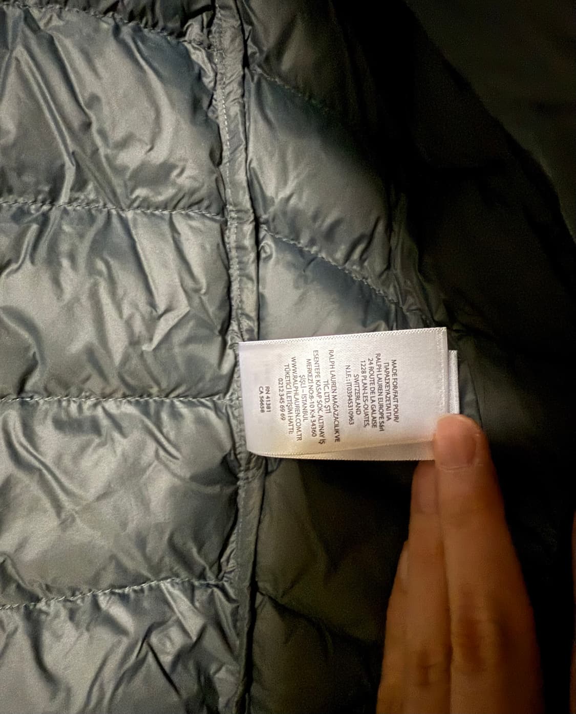 폴로 랄프로렌 경량패딩 점퍼 딥그린 상품이미지4