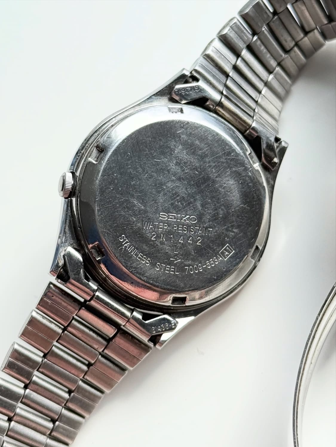 90s Seiko5 Autmatic Vintage Metal Watch 상품이미지5