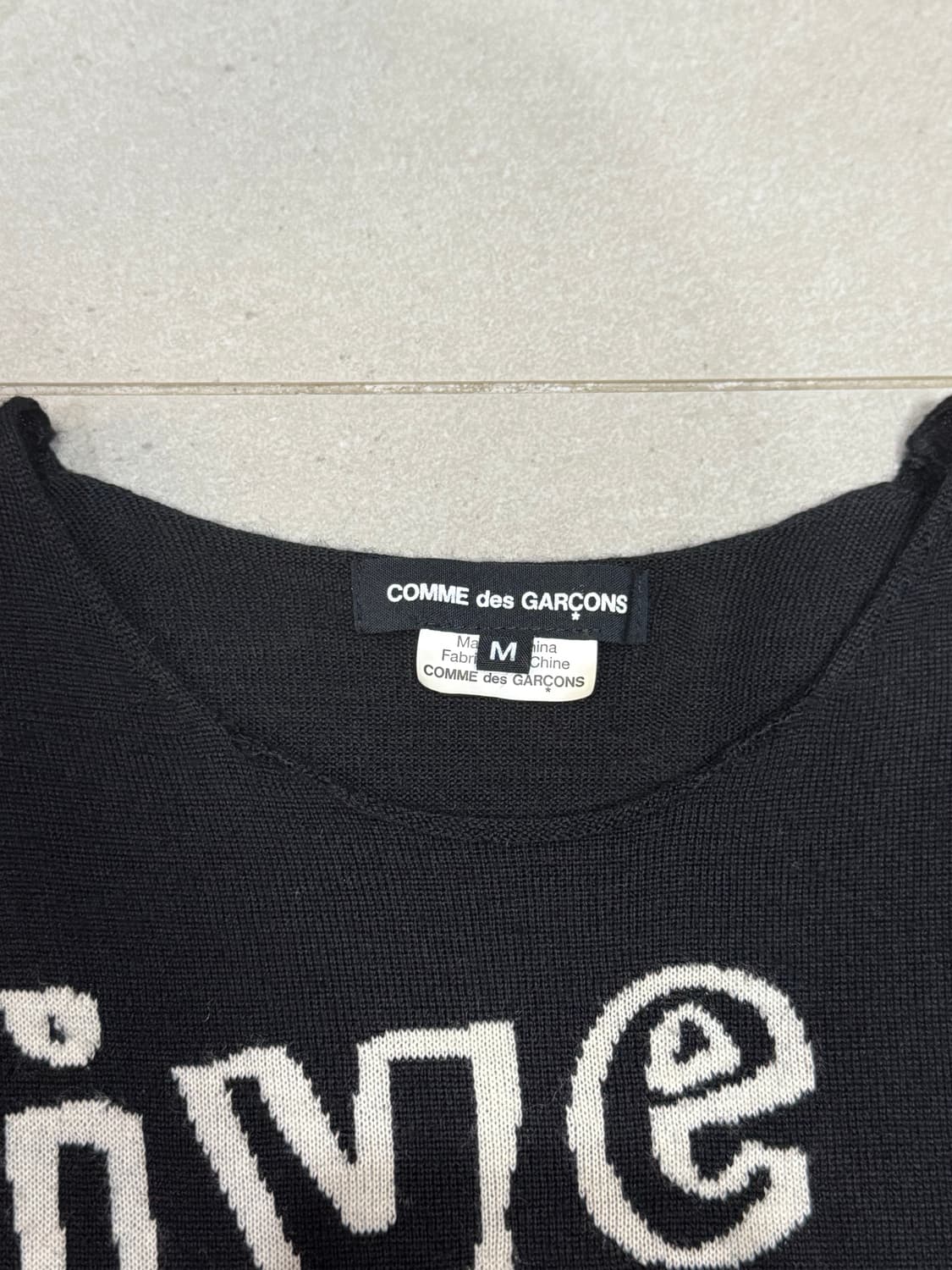 2010 꼼데가르송 자유로운 삶 강인한 의지 니트 스웨터 상품이미지3