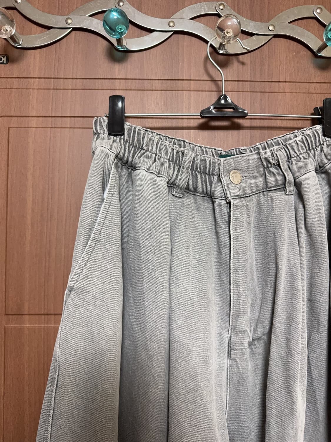 모리걸 하구미 빈티지 너드깔 그레이 벌룬 팬츠 상품이미지3