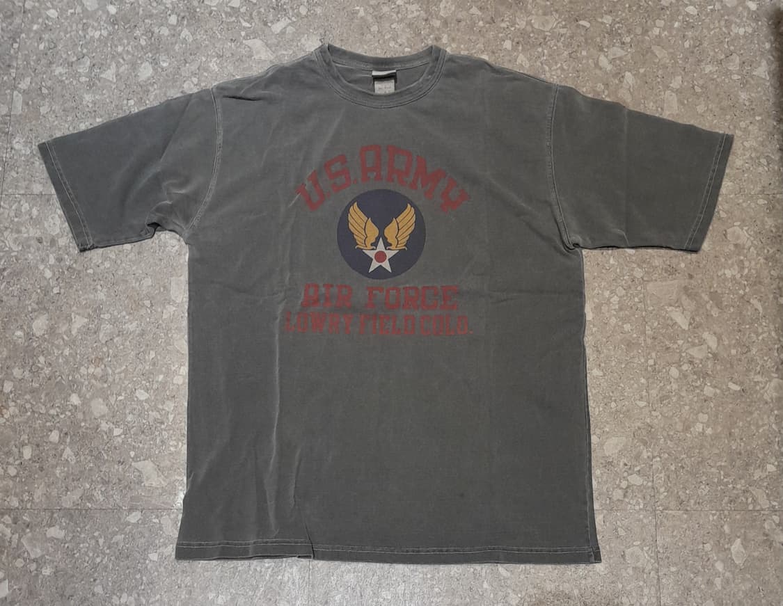 💥아웃스탠딩 피그먼트다잉 에어포스 반팔 (L)  상품이미지1