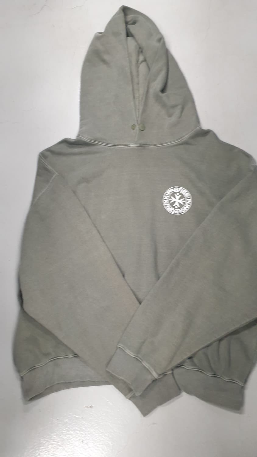 펀치드렁크파티즈 기모 후드티 올리브3사이즈 상품이미지1