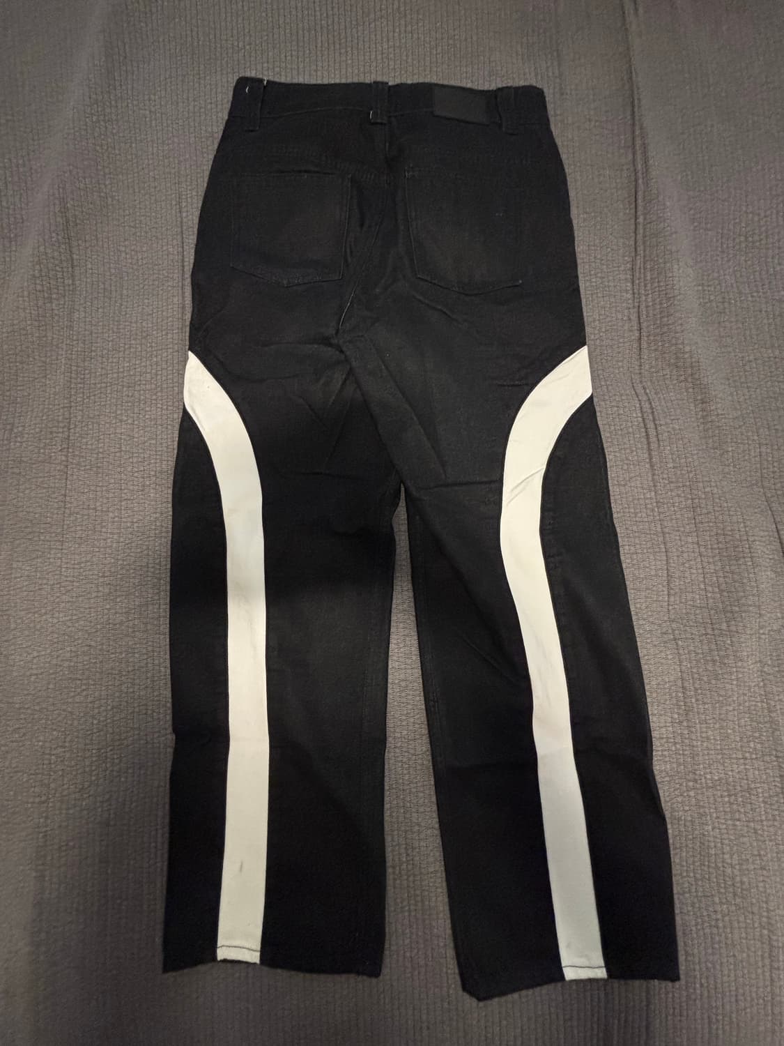 ADD 와이드 데님 온 더 스트릿 블랙(화이트) 상품이미지2