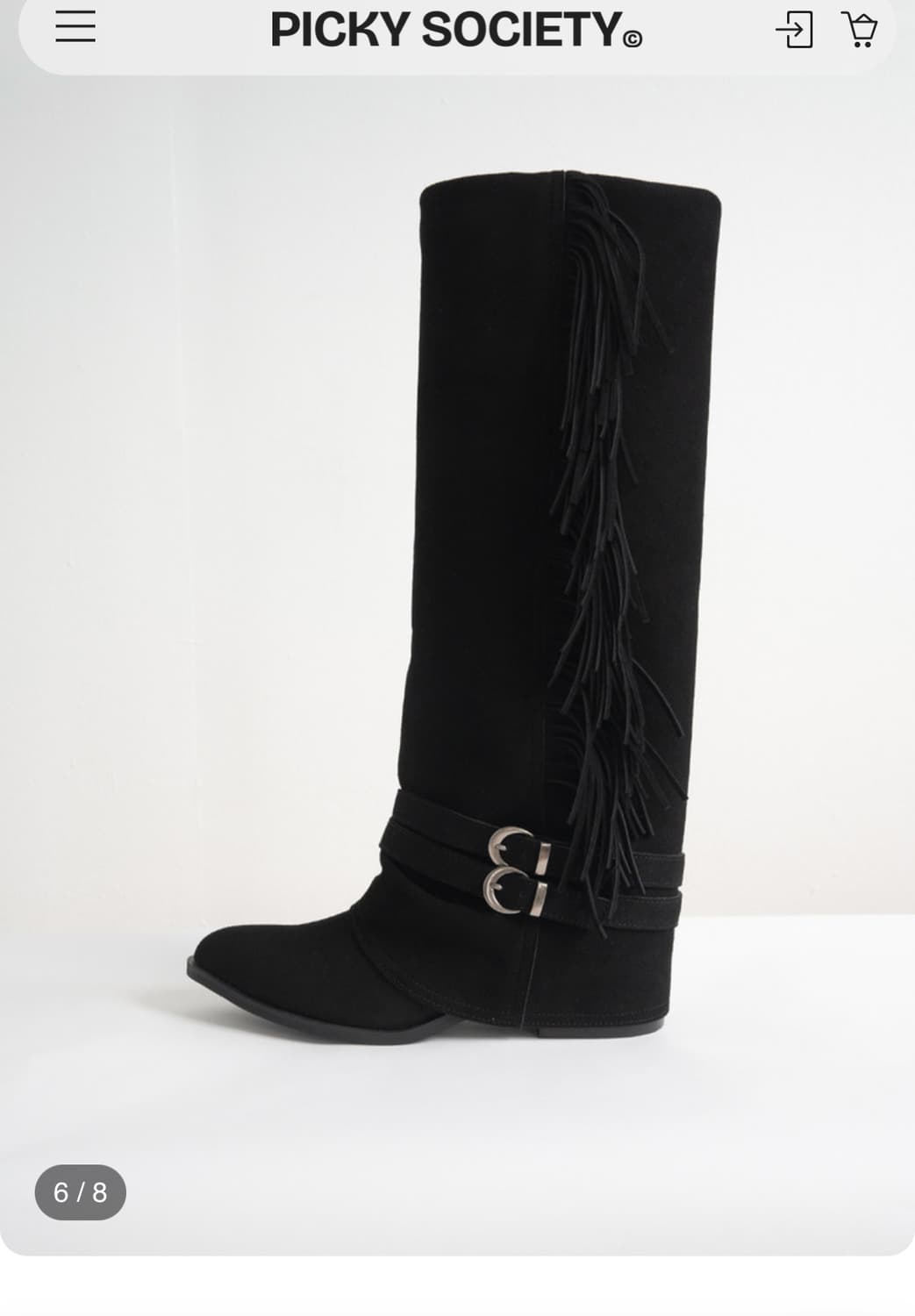 피키소사이어티 웨스턴 프린지 태슬 부츠 상품이미지4