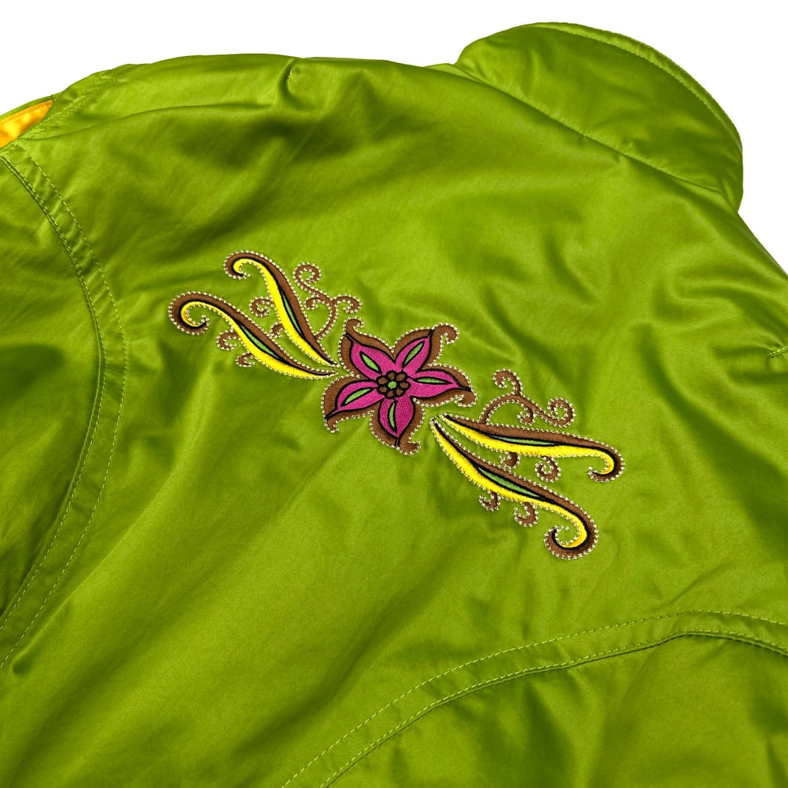 Lime green vintage retro bomber 상품이미지8