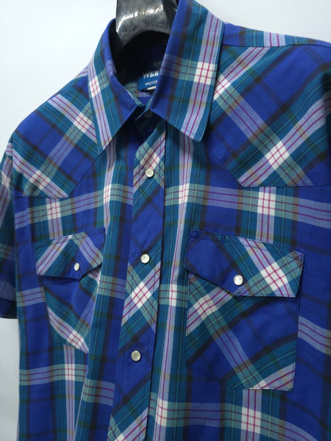 랭글러(Wrangler) 빈티지 웨스턴 반팔 셔츠  상품이미지6