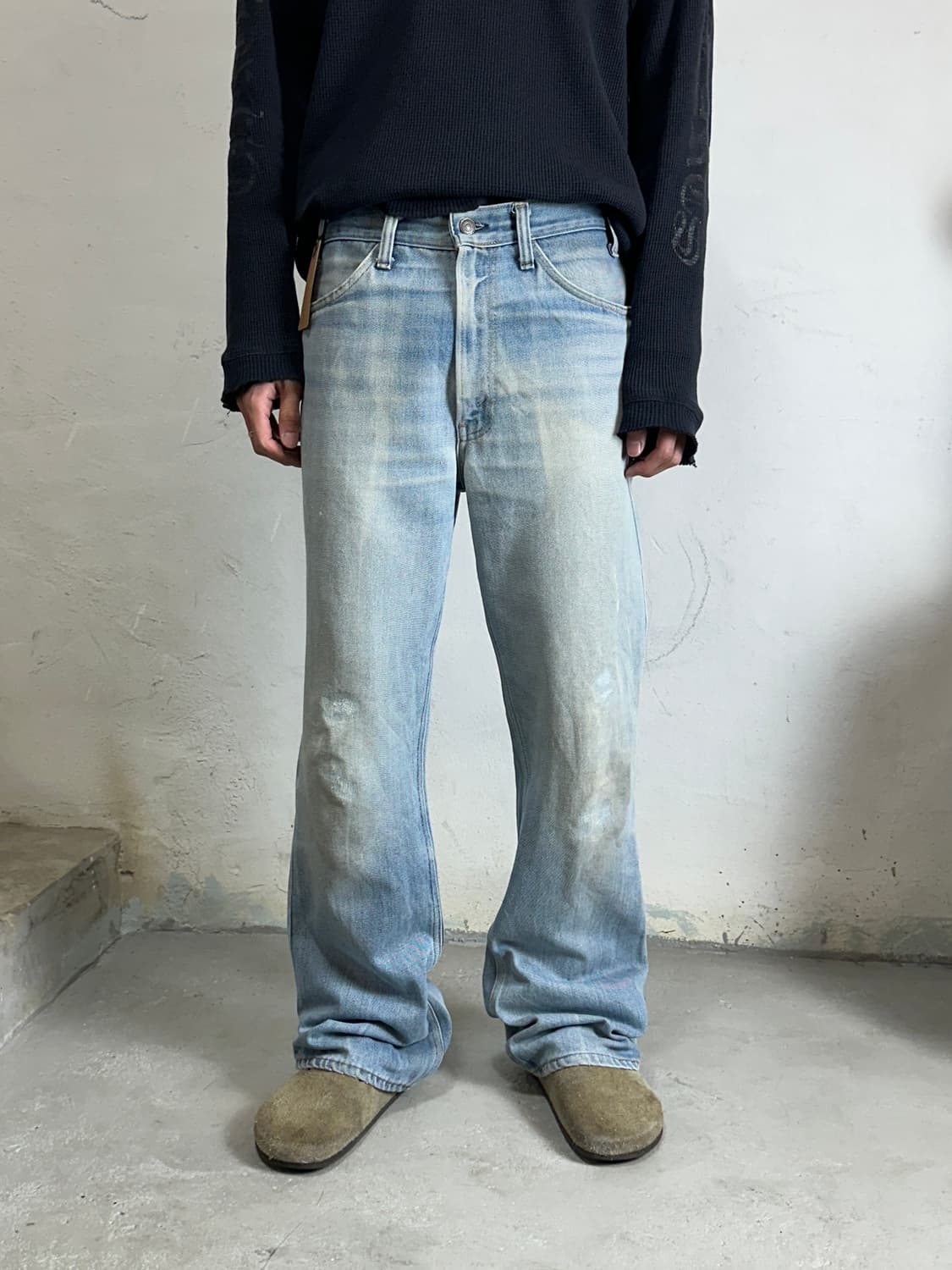 70's USA Made 빈티지 리바이스 646 벨바텀 부츠컷 오렌지탭 상품이미지1