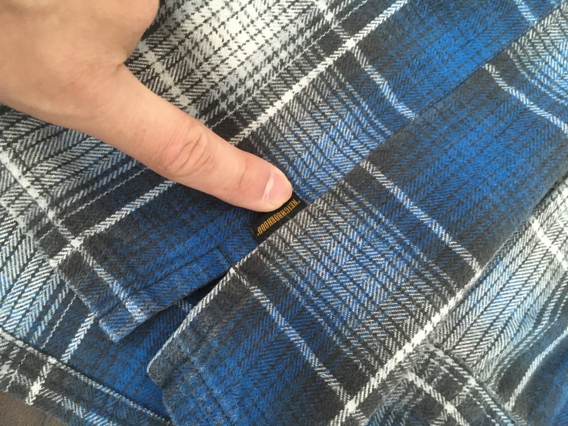 네이버후드 체크셔츠 상품이미지3