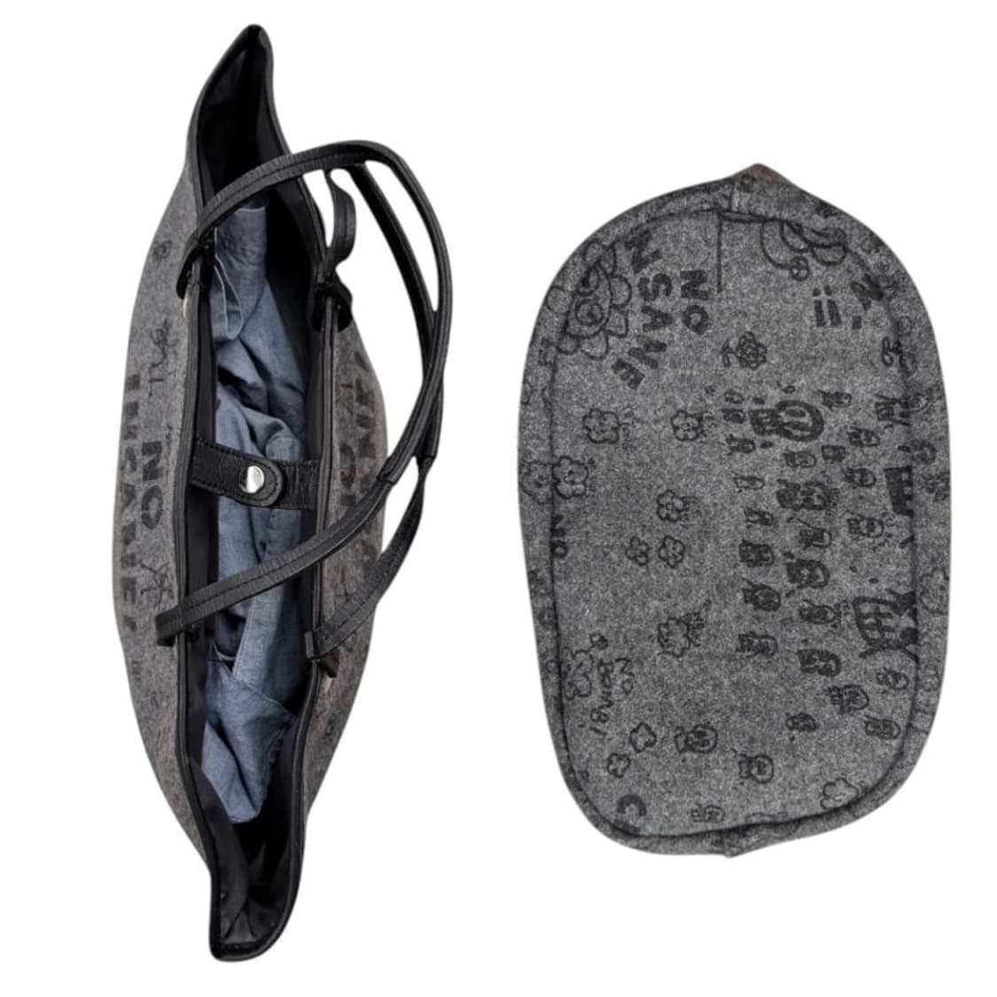 히스테릭 글래머 봉 울 펠트 토트백 상품이미지5