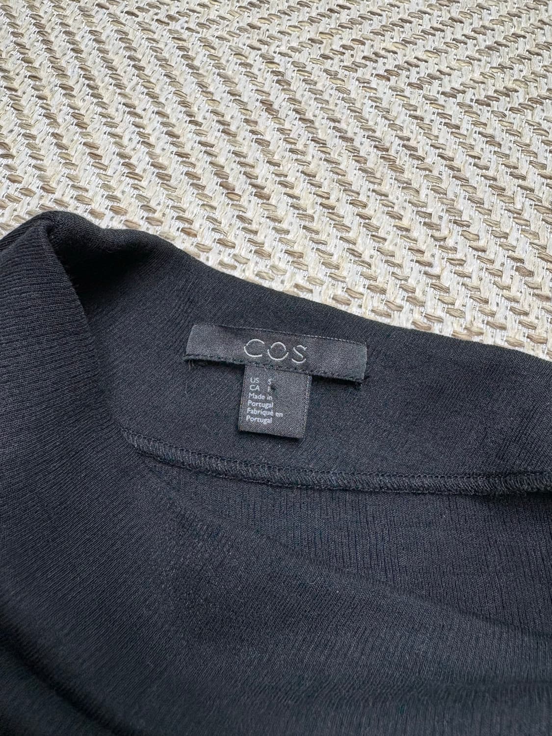 Cos 코스 드레이프 원피스 모크넥 상품이미지5