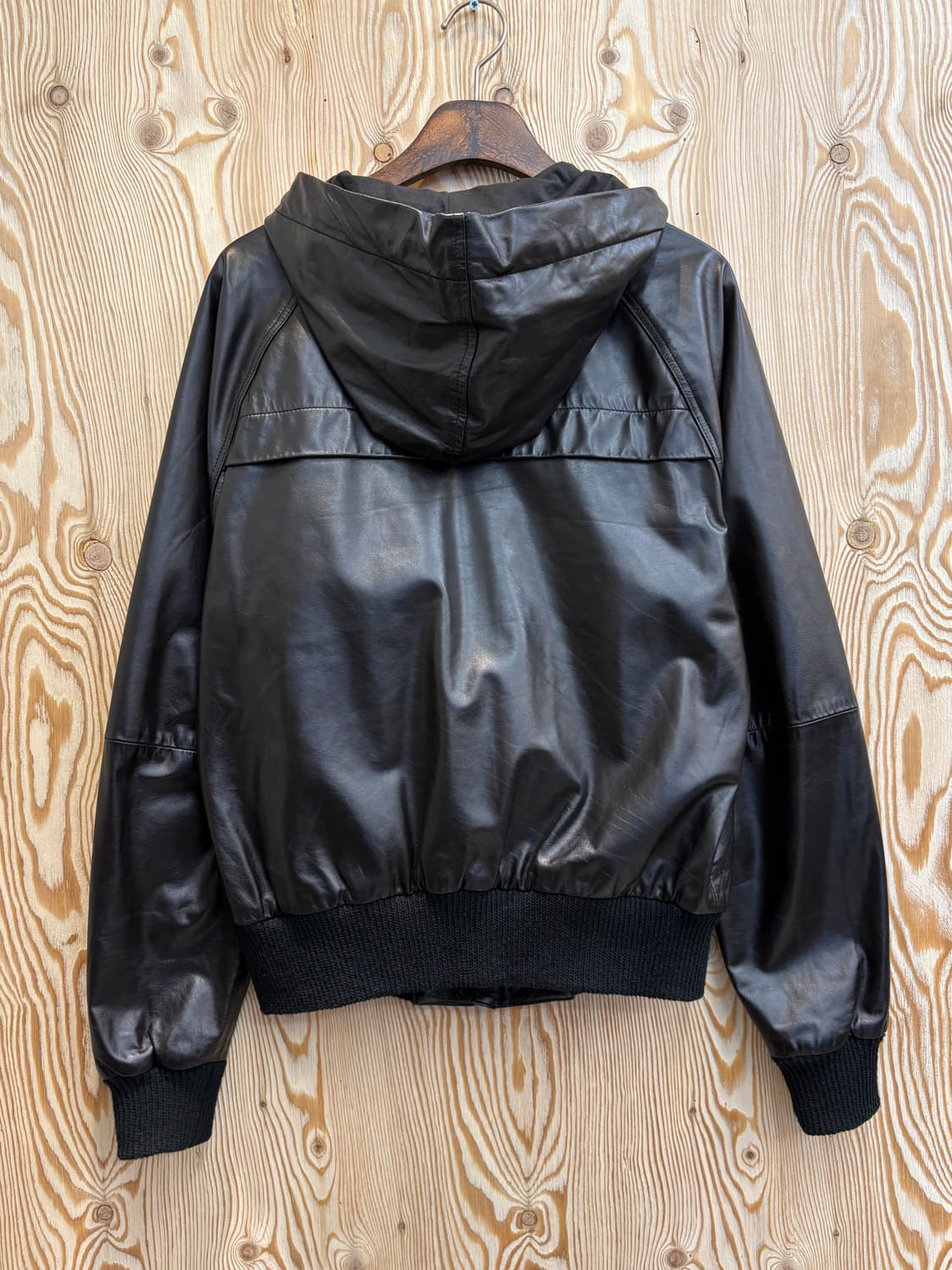 디젤 스타일랩 레더 후드 자켓 상품이미지3