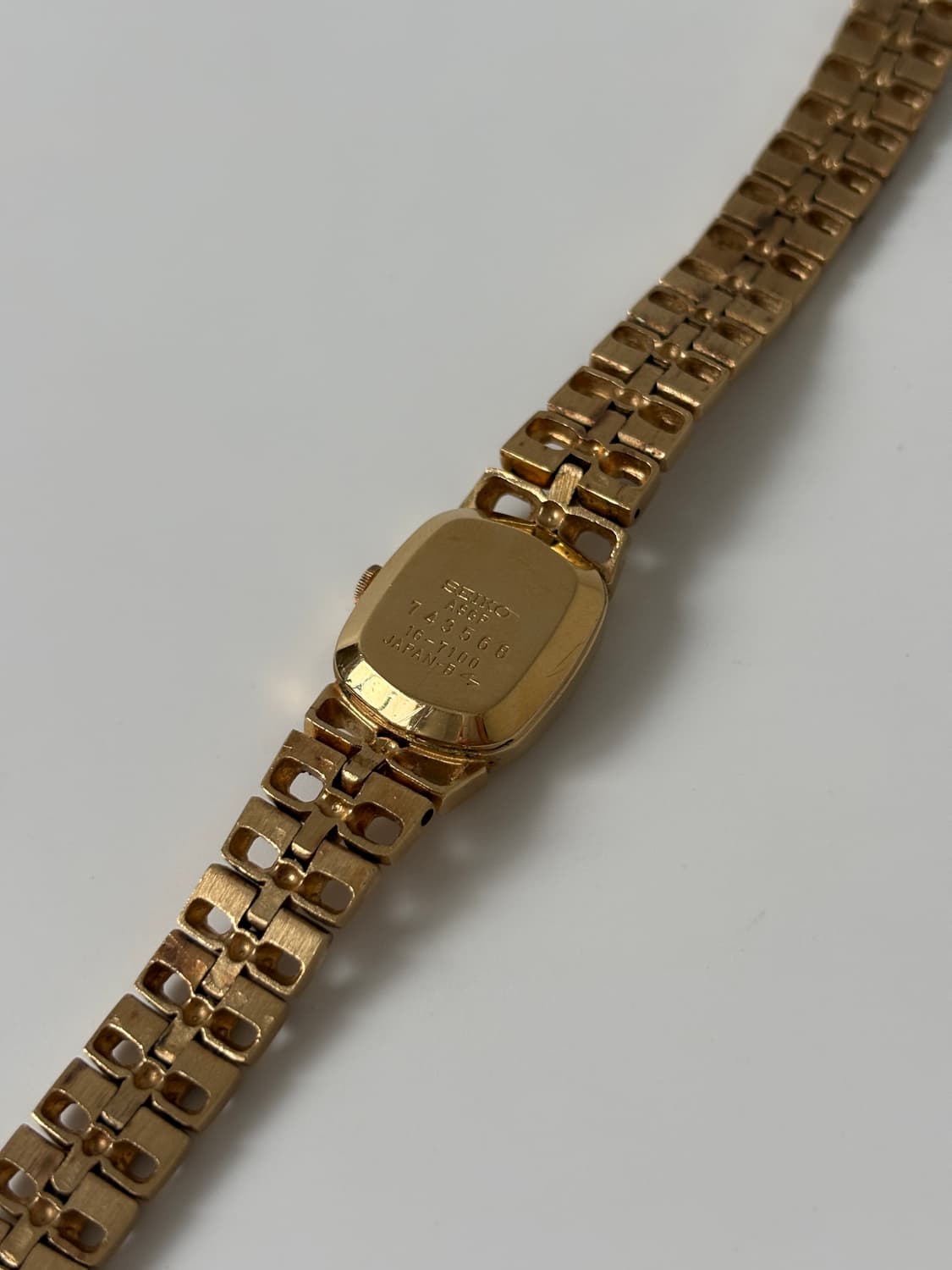 1970s Gold Square Bracelet Ladies Quartz 상품이미지9
