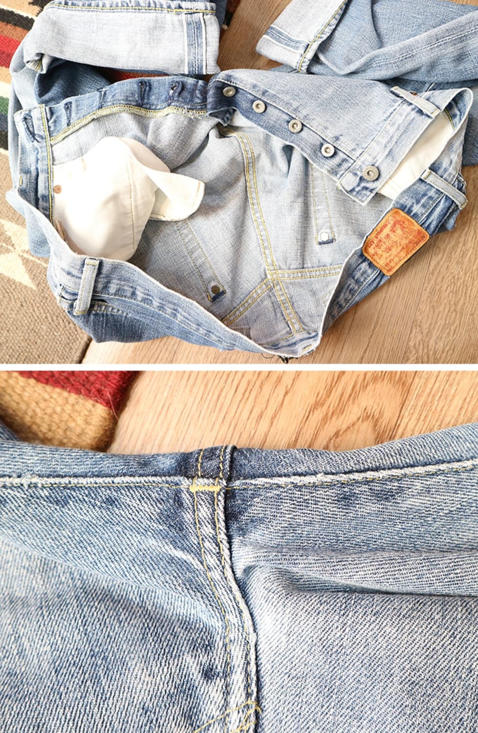 일본판 90S LEVIS LVC 리바이스 702XX 빅 E 셀비지
데님  상품이미지7