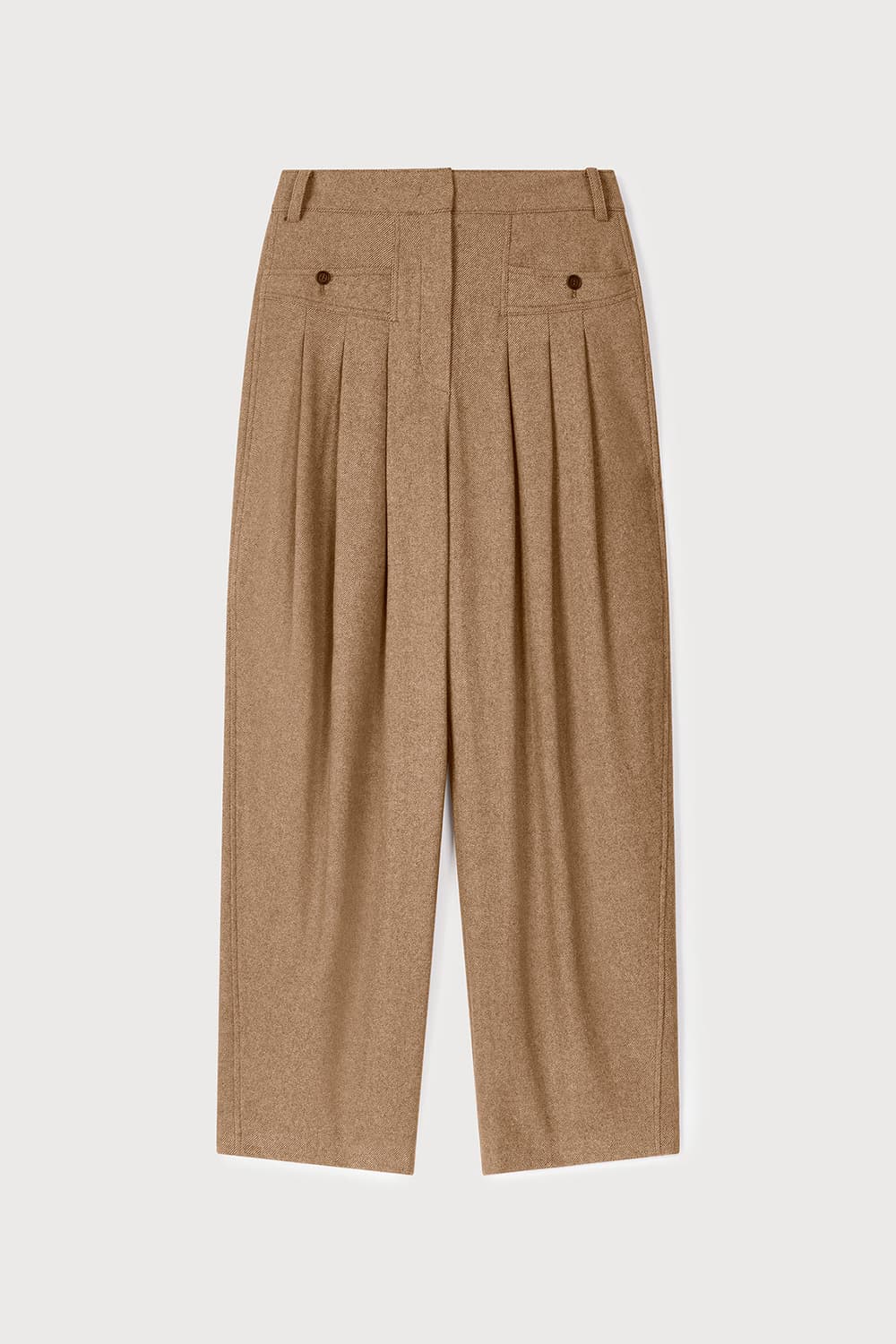 에토스 rounded tuck pants 베이지 s 상품이미지1