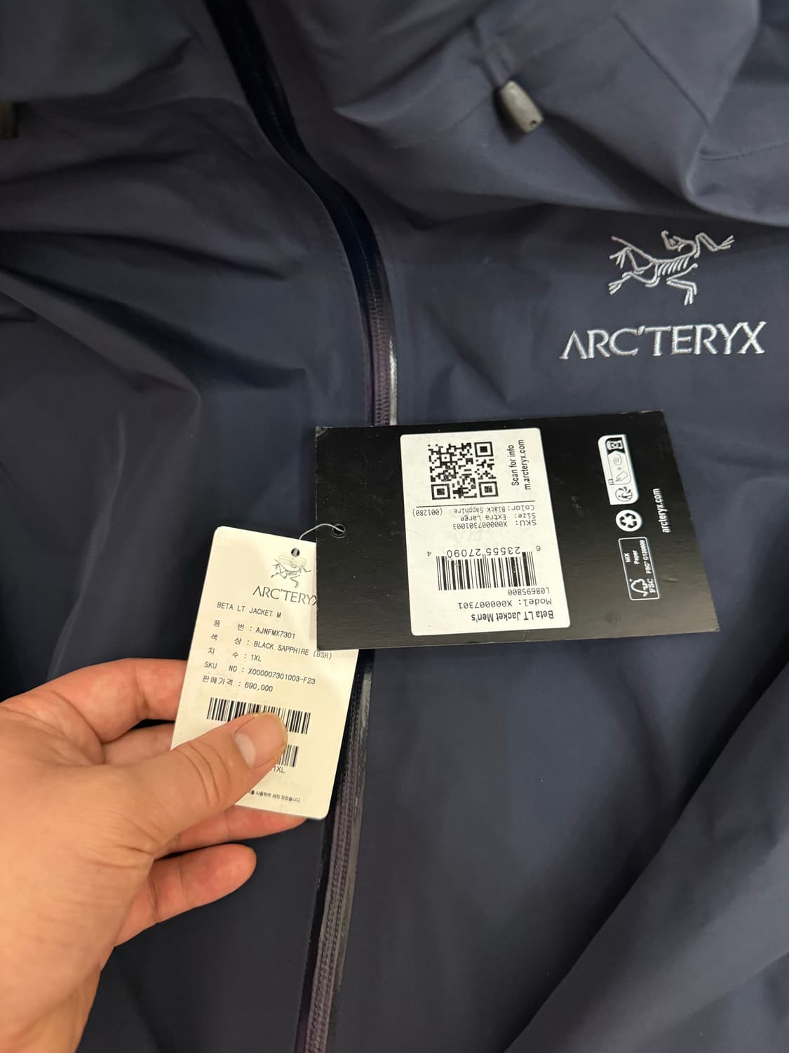 아크테릭스 베타LT 블랙사파이어색상 xl 상품이미지2