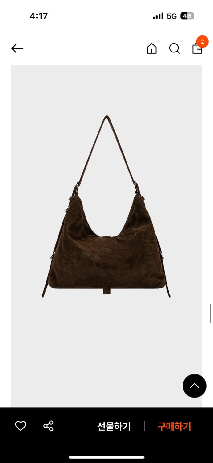 기호 스웨이드 백 상품이미지2