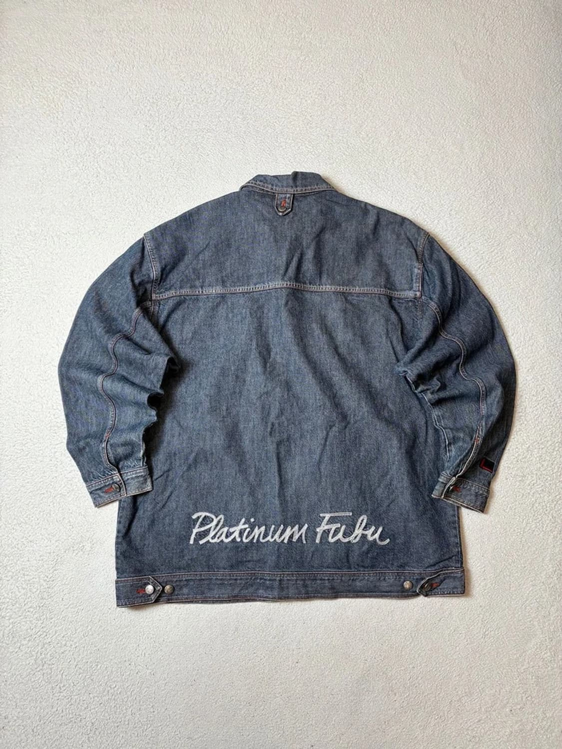 푸부 90's 플레티넘 자수 오버 트러커 자켓 PN7724 상품이미지5