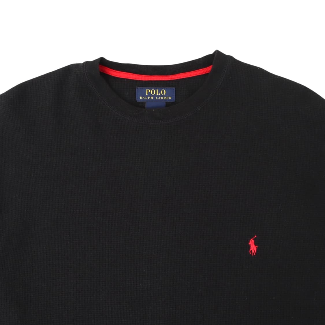 폴로 랄프로렌 블랙 코튼 와플 롱슬리브 상품이미지2