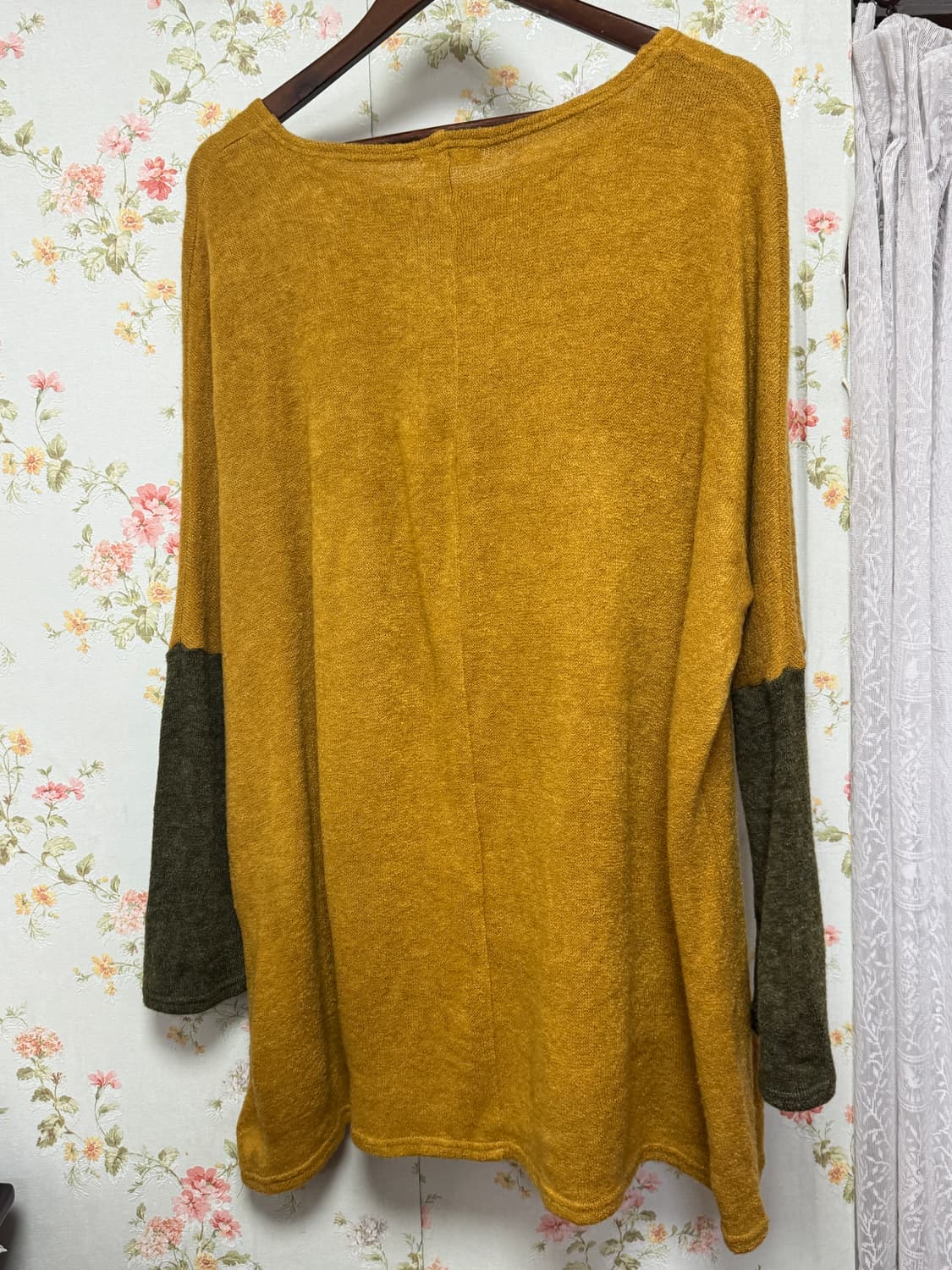 배색 오버 니트 상품이미지2