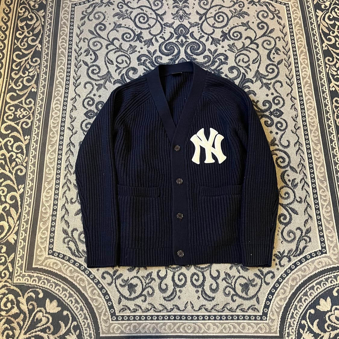 뉴에라 뉴욕양키스 니트 가디건/W2293 상품이미지1