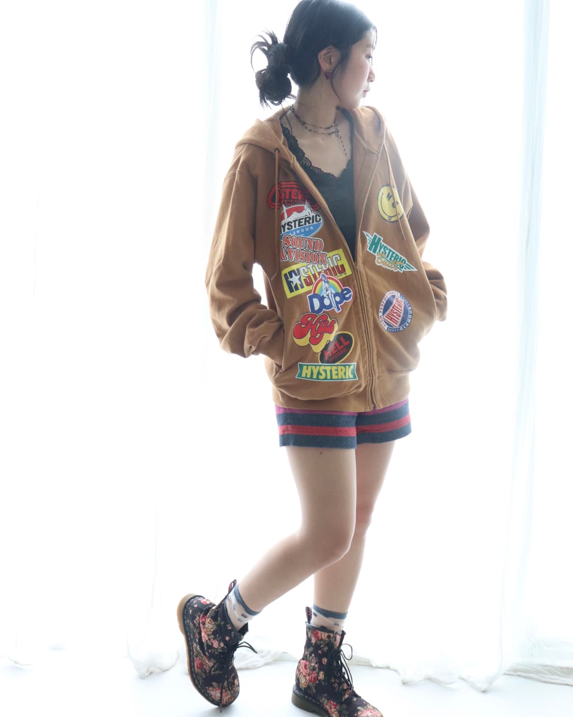 [Hysteric Glamour] Logo Patchwork Hoodie 상품이미지4