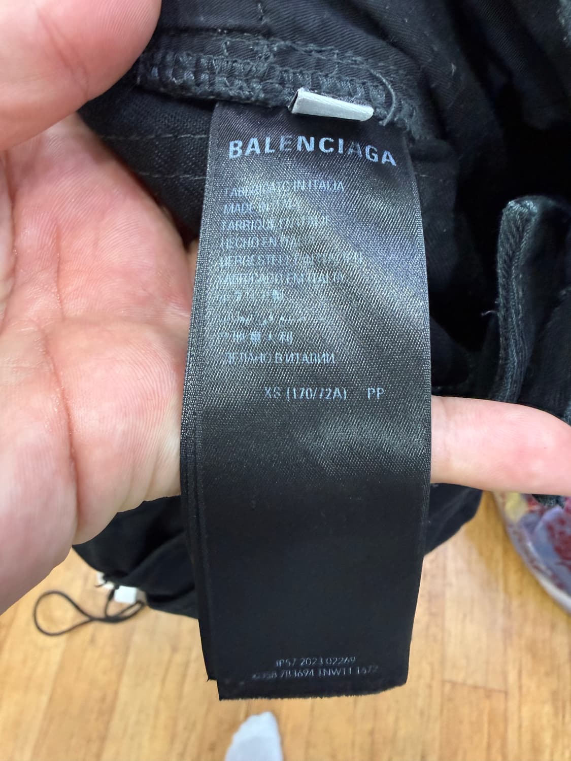 발렌시아가 플레어 카고 블랙 팬츠 XS 상품이미지8