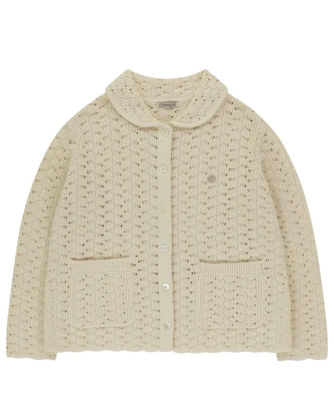 wave knit cardigan ivory 상품이미지1