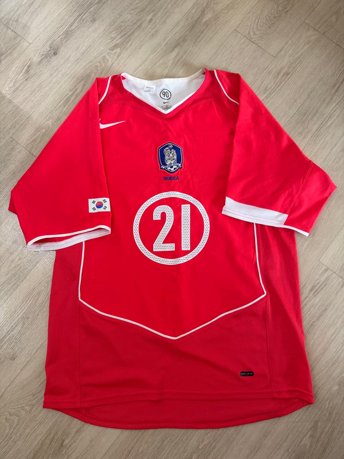 2004 대한민국 홈 축구 유니폼No.21 박지성 상품이미지1