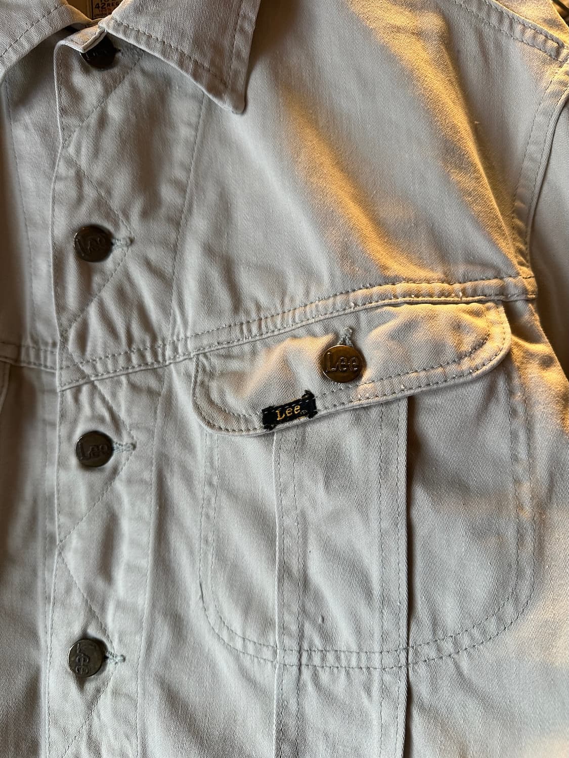 60s USA LEE 100-J 빈티지 리 화이트 웨스터너 자켓 상품이미지3