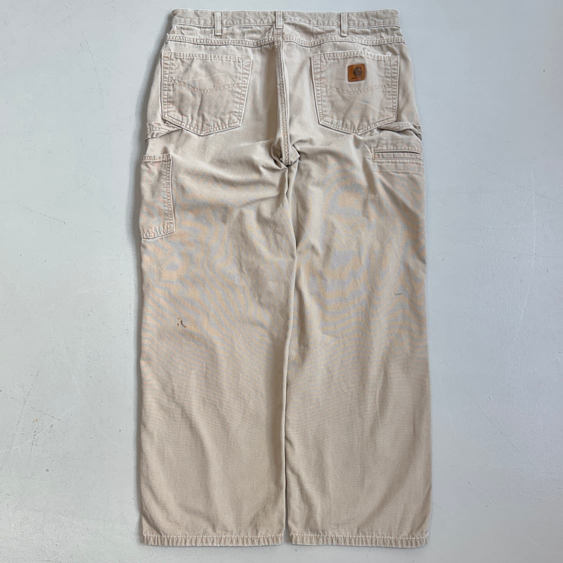 칼하트 OG 가죽패치 카펜터 덕캔버스 와이드 워크팬츠 상품이미지3
