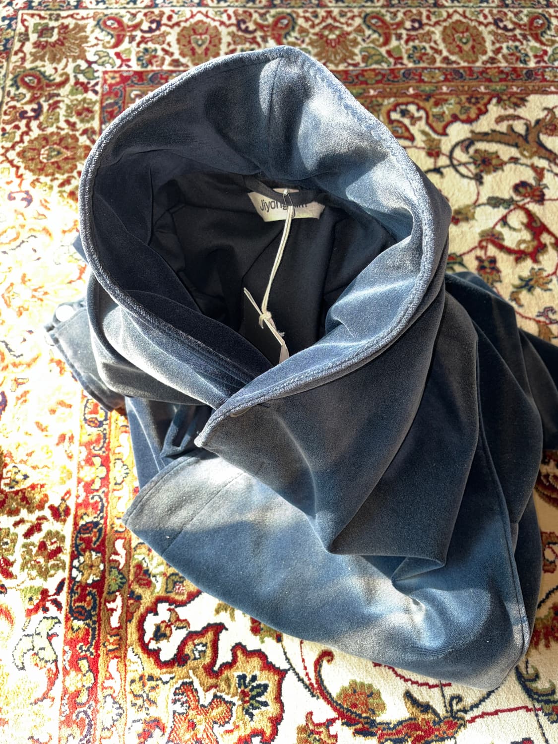 AW22 지용킴 숄카라 벨벳 봄버 자켓 L 상품이미지9