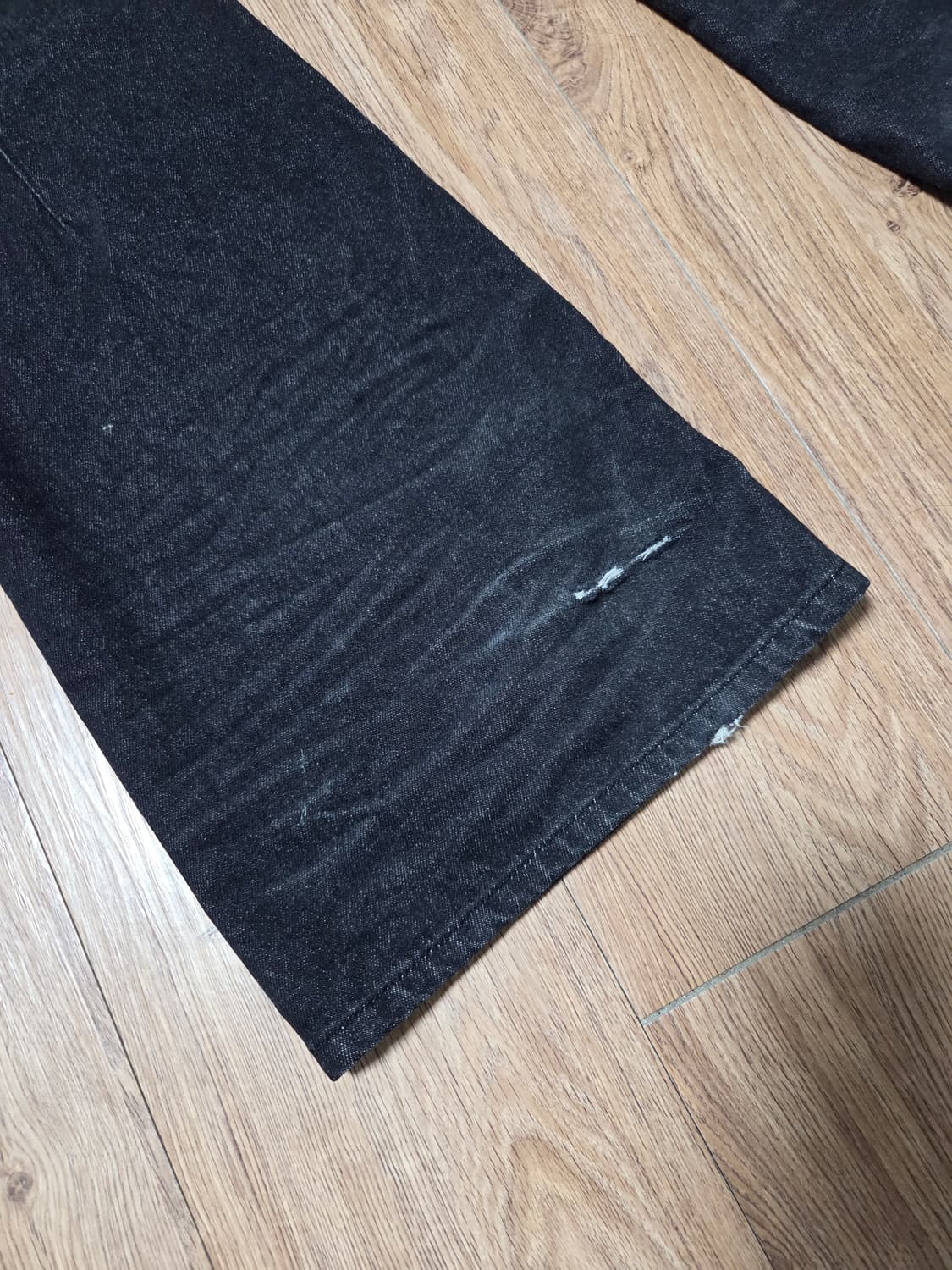 [2] 카미엔 kamien 크로스 다트 플레어 데님진 청바지 상품이미지6