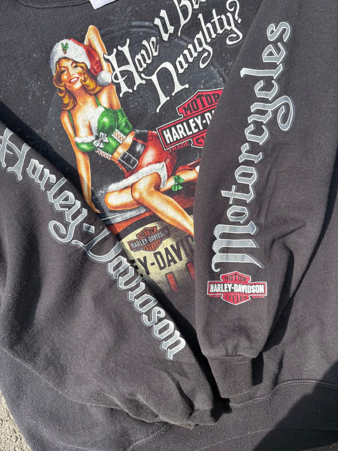 00s 할리데이비슨 핀업걸 맨투맨 B218 상품이미지6