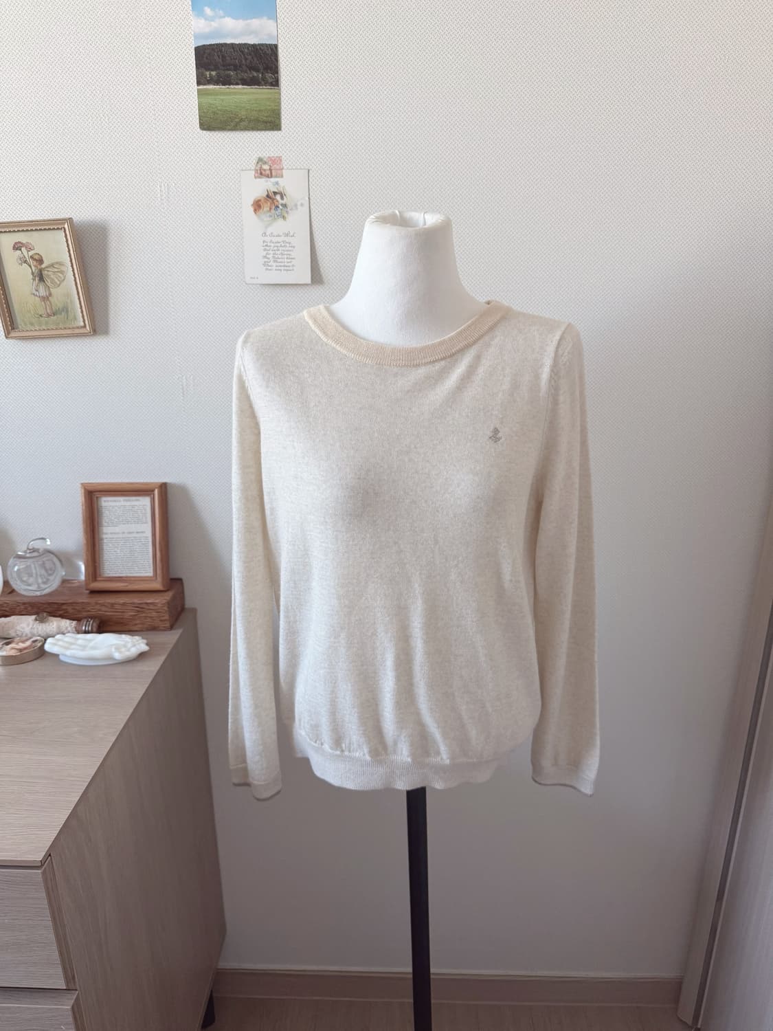 휴먼우먼 울 니트 + 블루 미디스커트 상품이미지2