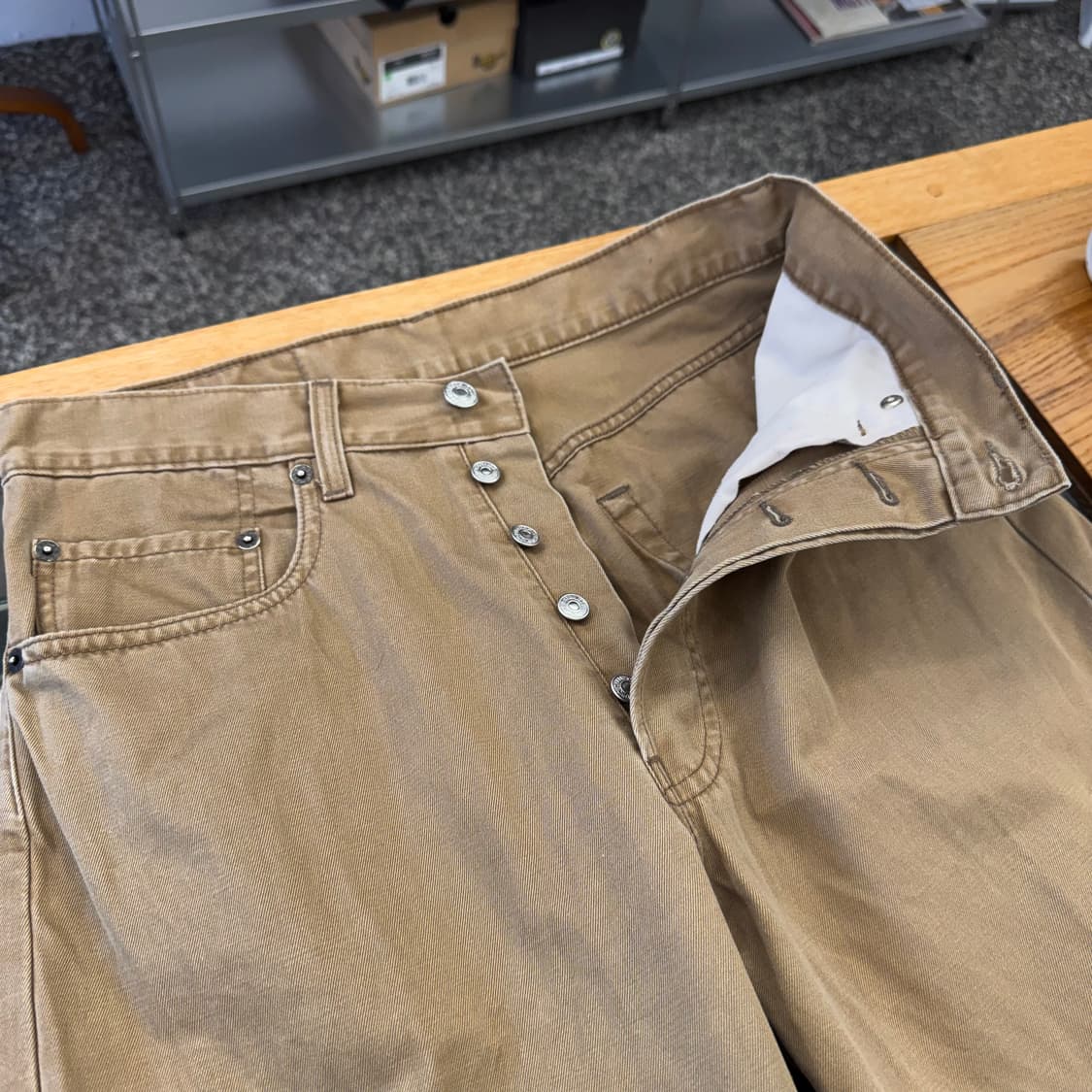 90s 리바이스 451 브라운 스트레이트 진 (30)  상품이미지2