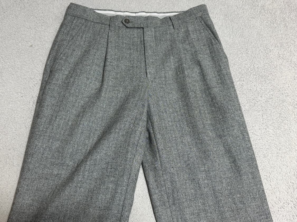 30-31 버버리 헤링본 체크 그레이 울팬츠 상품이미지5